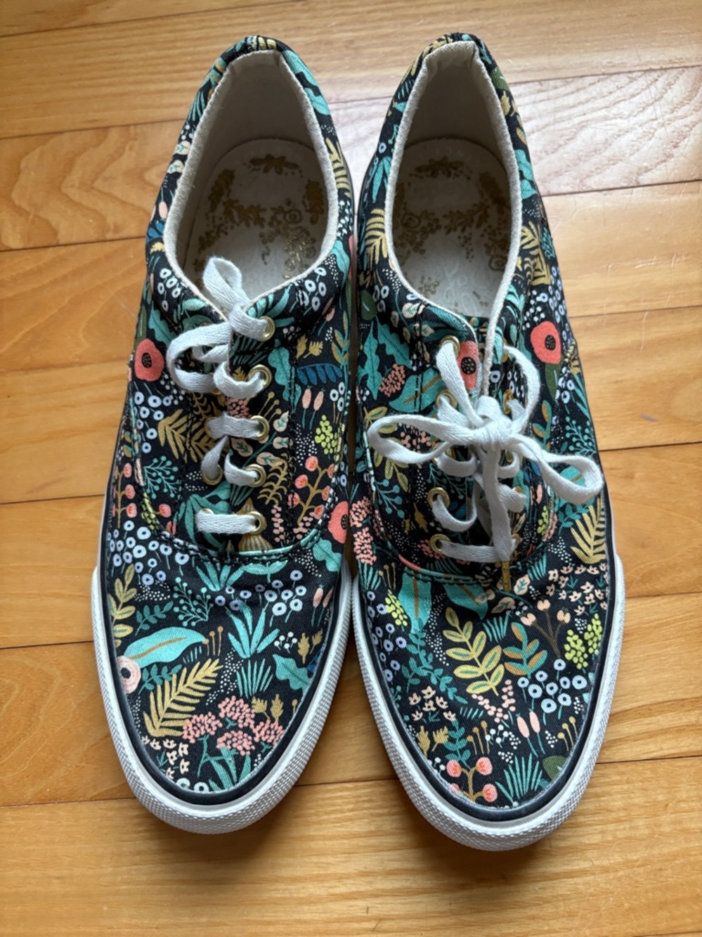 Like new Rifle Paper Co floral Keds!